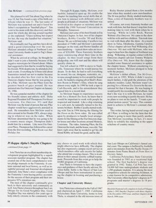 Pi Kappa Alpha's Smythe Chapters, Continued